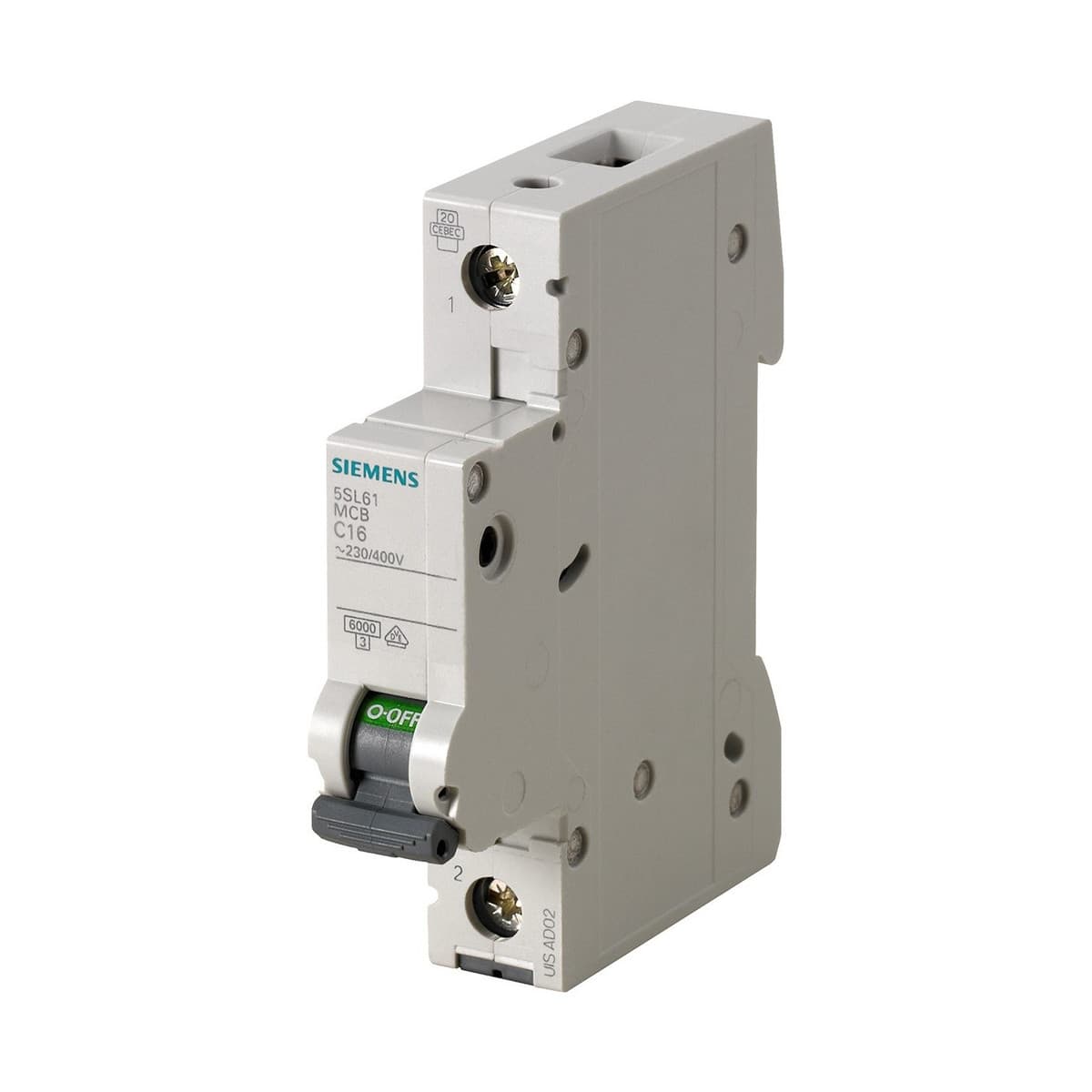 Siemens Single Pole 6KA 20A C-Curve