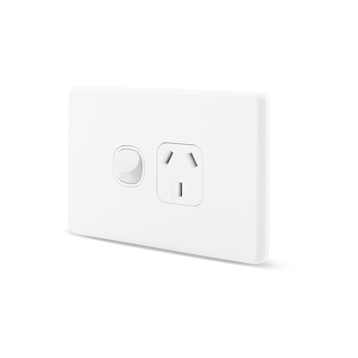 Lucci Power Ion Single GPO in White-img-2