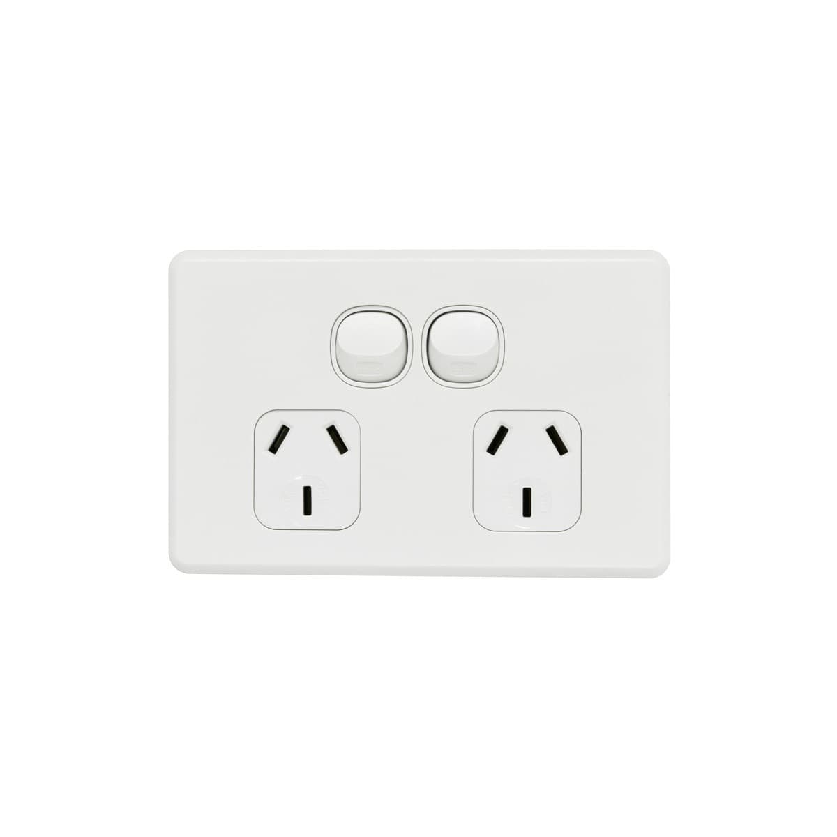 Lucci Power Ion Twin GPO in White-img-1