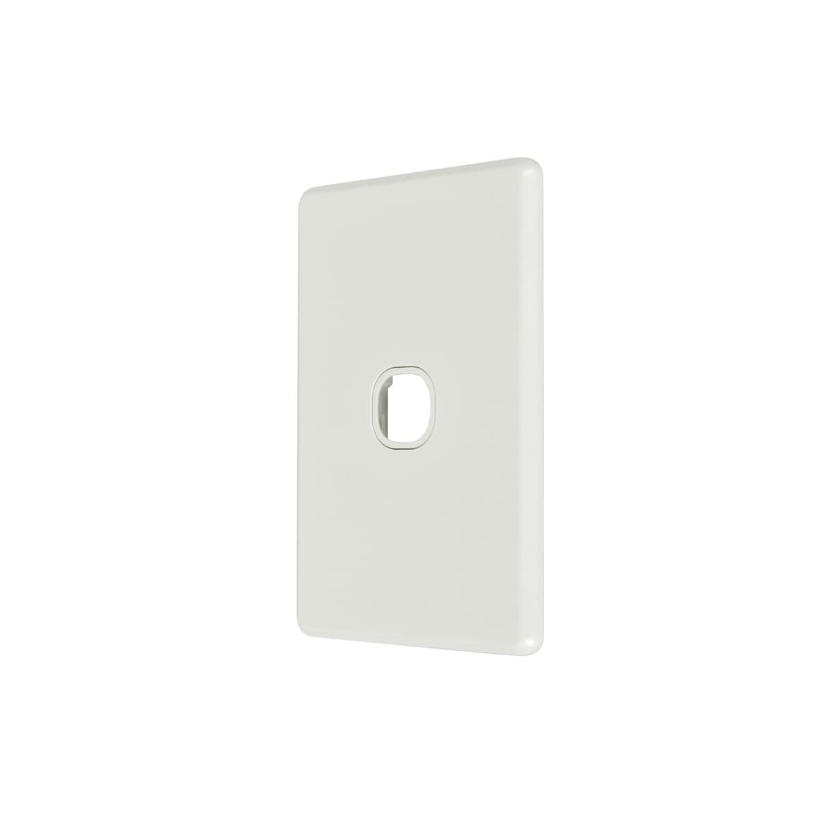 Lucci Power Ion 1 Gang Plate Only in White-img-2