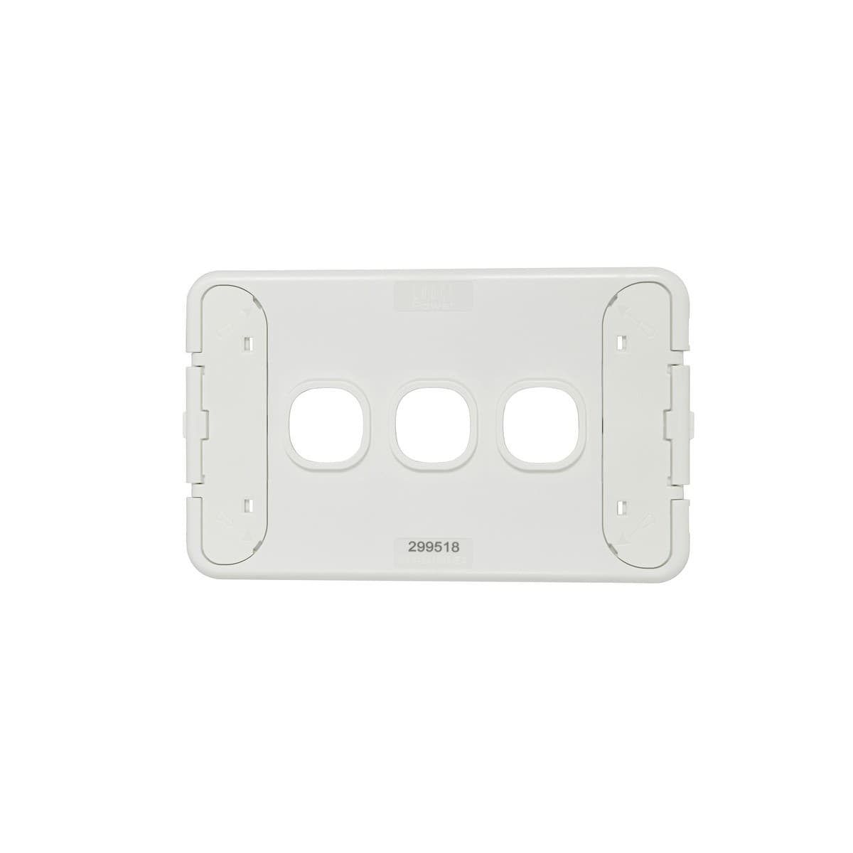 Lucci Power Ion 3 Gang Plate Only in White