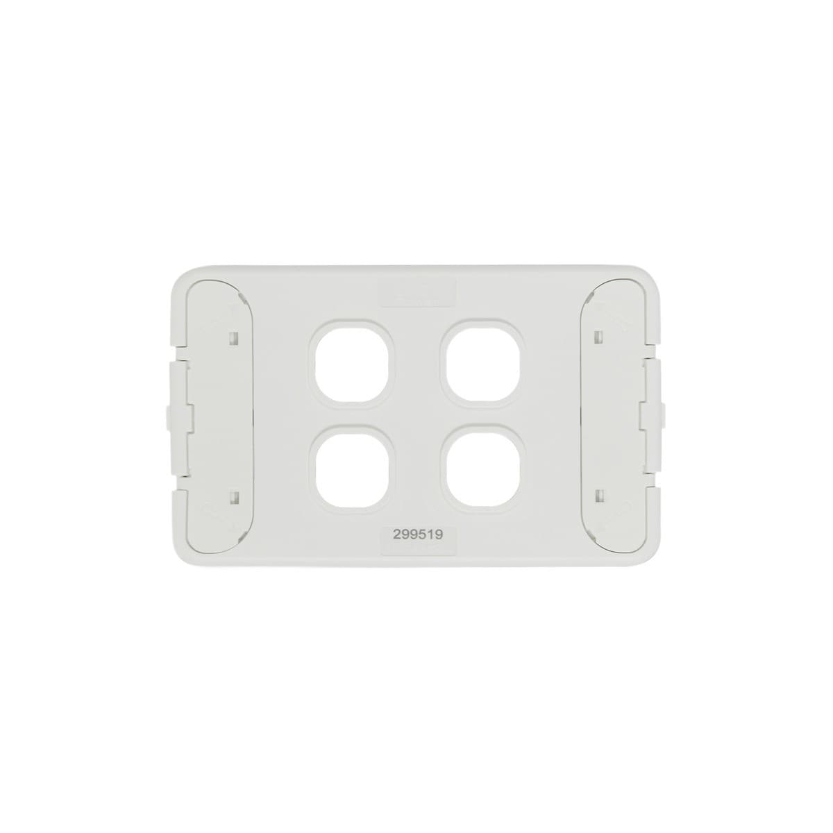 Lucci Power Ion 4 Gang Plate Only in White-img-2