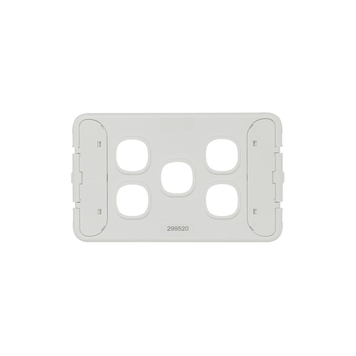 Lucci Power Ion 5 Gang Plate Only in White
