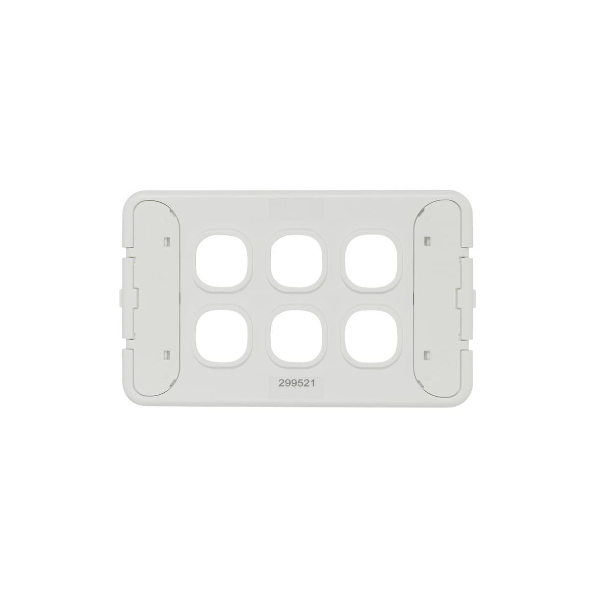 Lucci Power Ion 6 Gang Plate Only in White-img-2