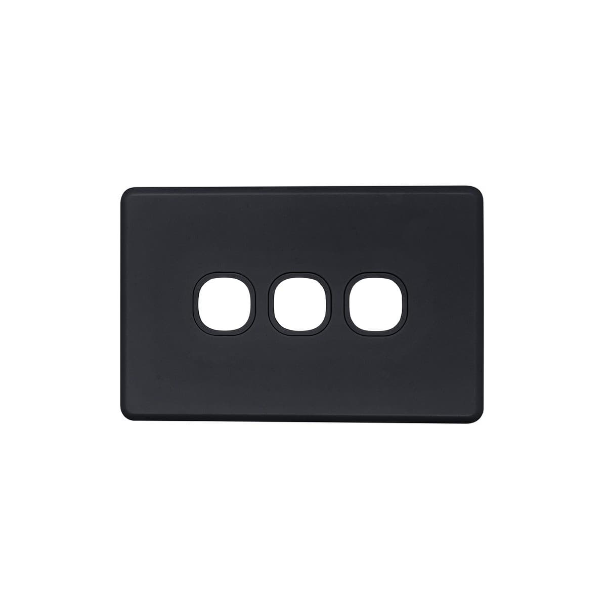 Lucci Power Ion 3 Gang Plate Only in Black