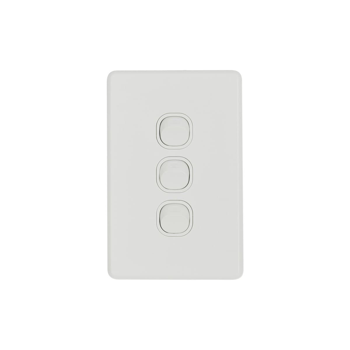 Lucci Power Ion 3 Gang Switch in White-img-1