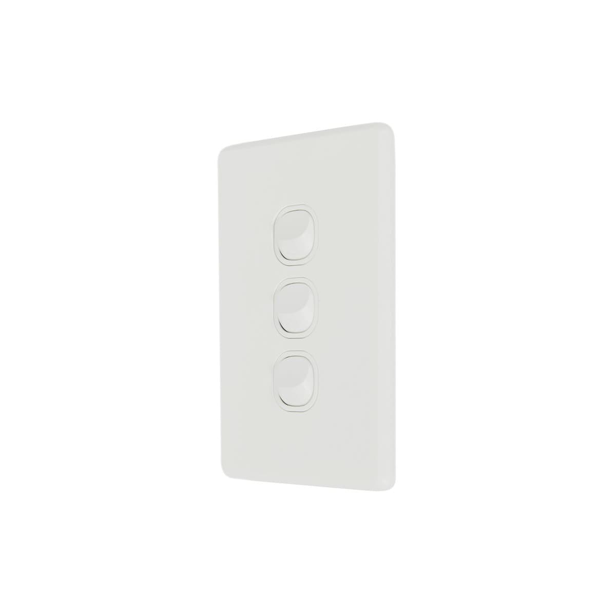 Lucci Power Ion 3 Gang Switch in White-img-2