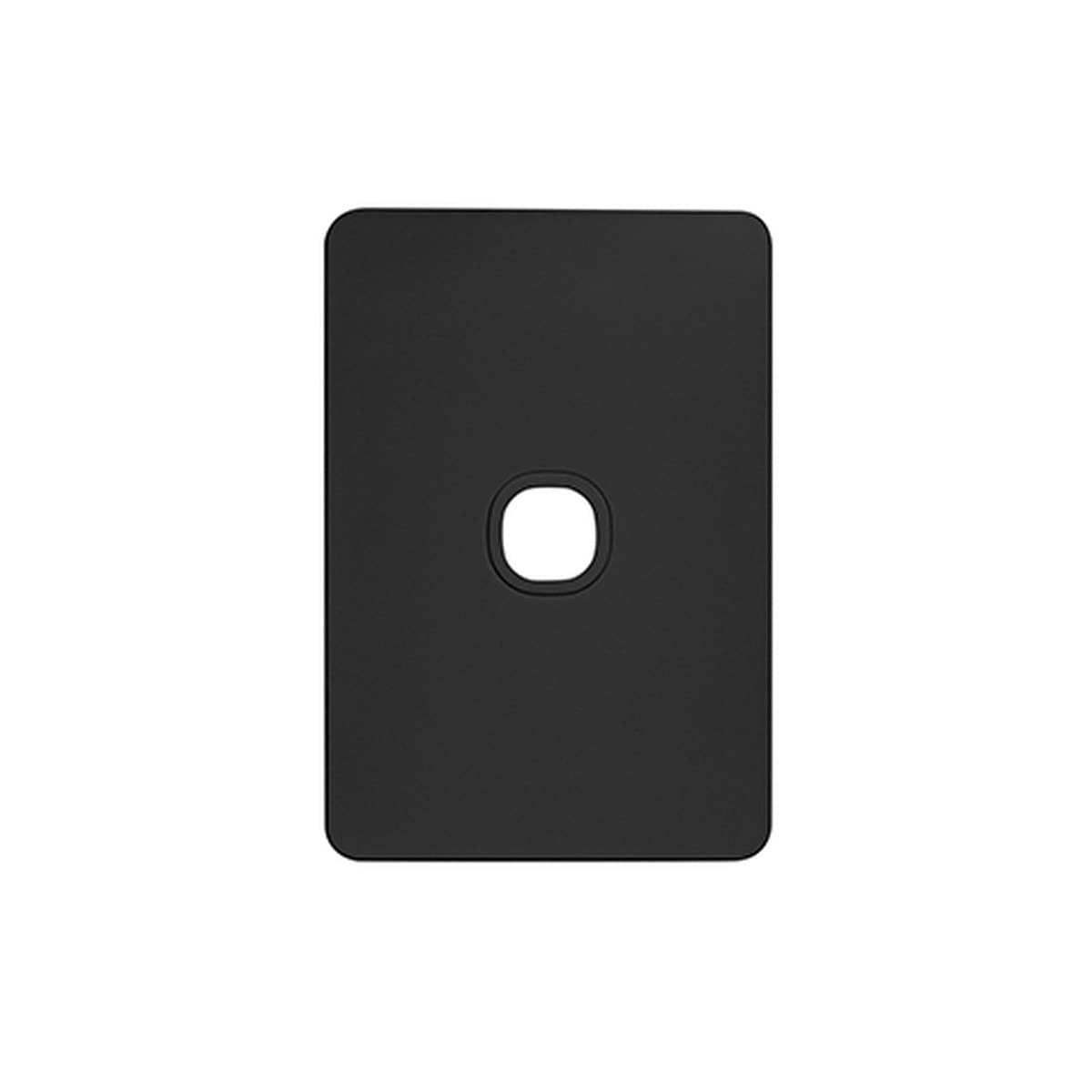 Vynco Metro 1 Gang Plate Only in Matte Black