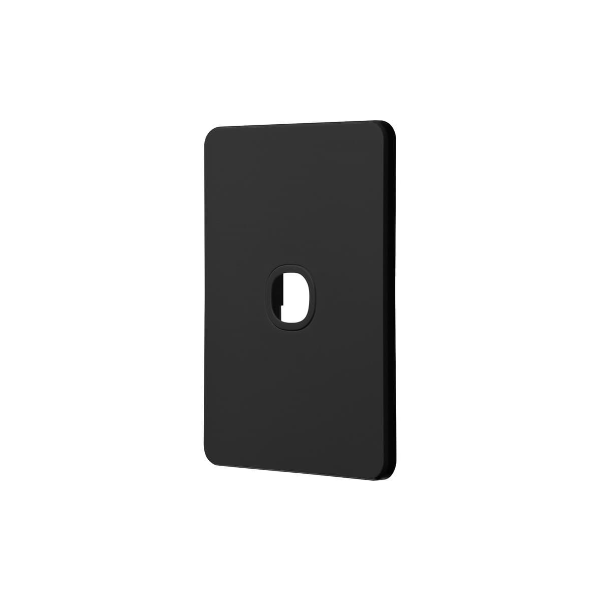 Vynco Metro 1 Gang Plate Only in Matte Black