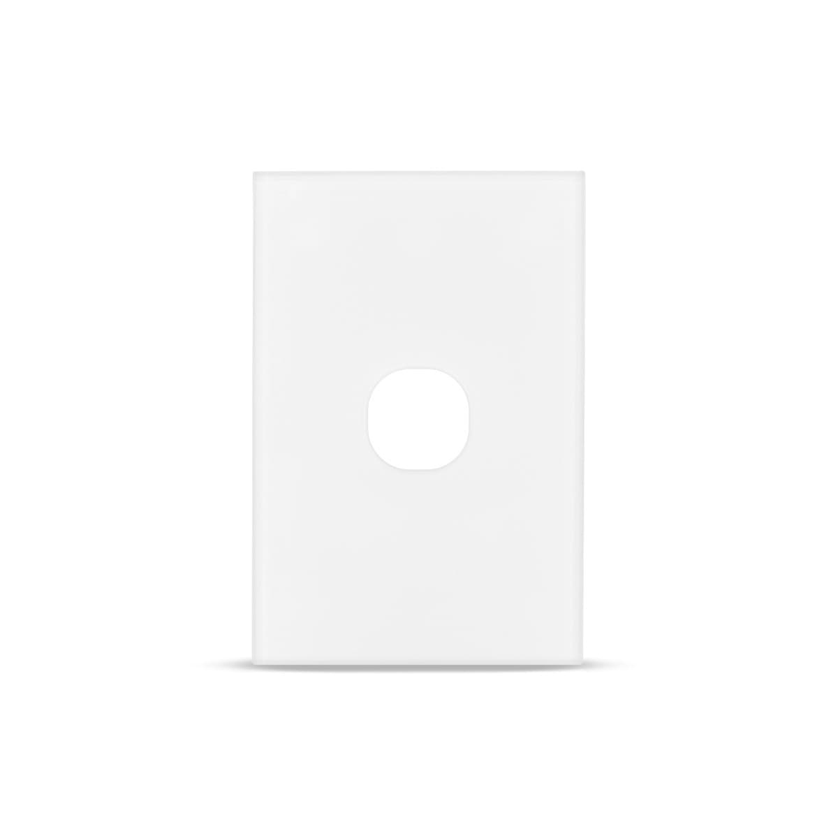 Vynco Urban 1 Gang Plate Fascia Only in White-img-2
