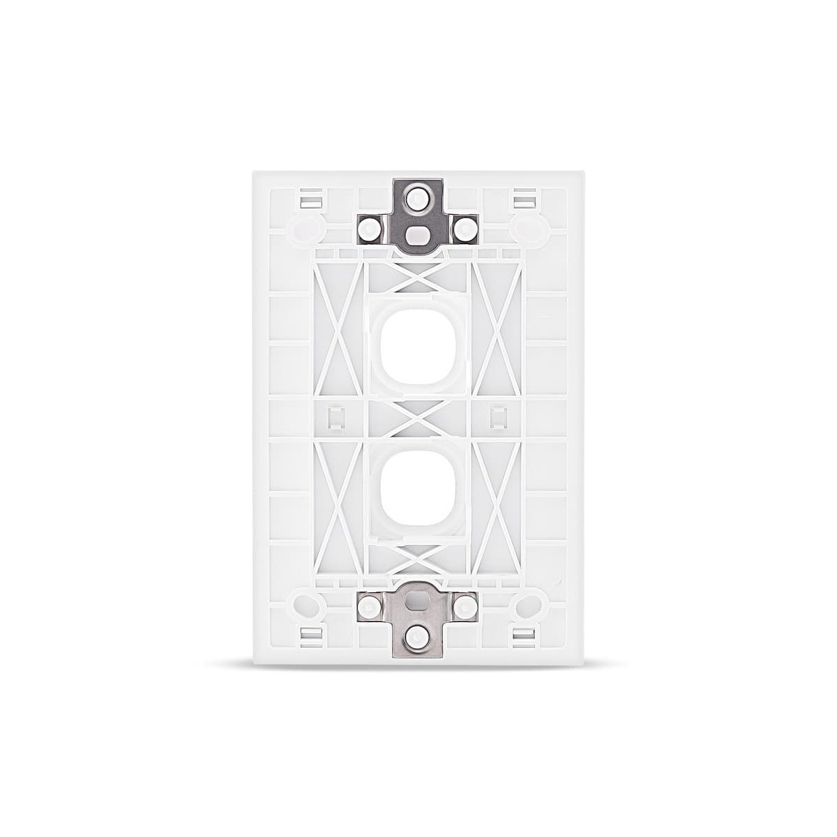Vynco Urban 2 Gang Plate Fascia Only in White-img-4