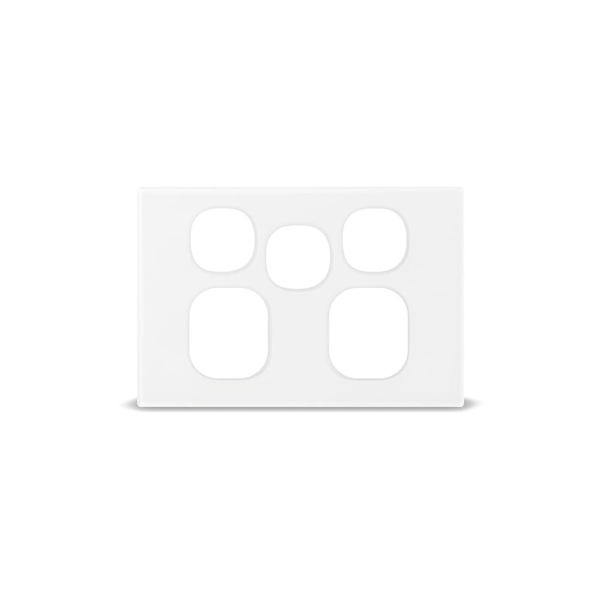Vynco Urban Twin GPO With Extra Switch Fascia Only in White-img-2