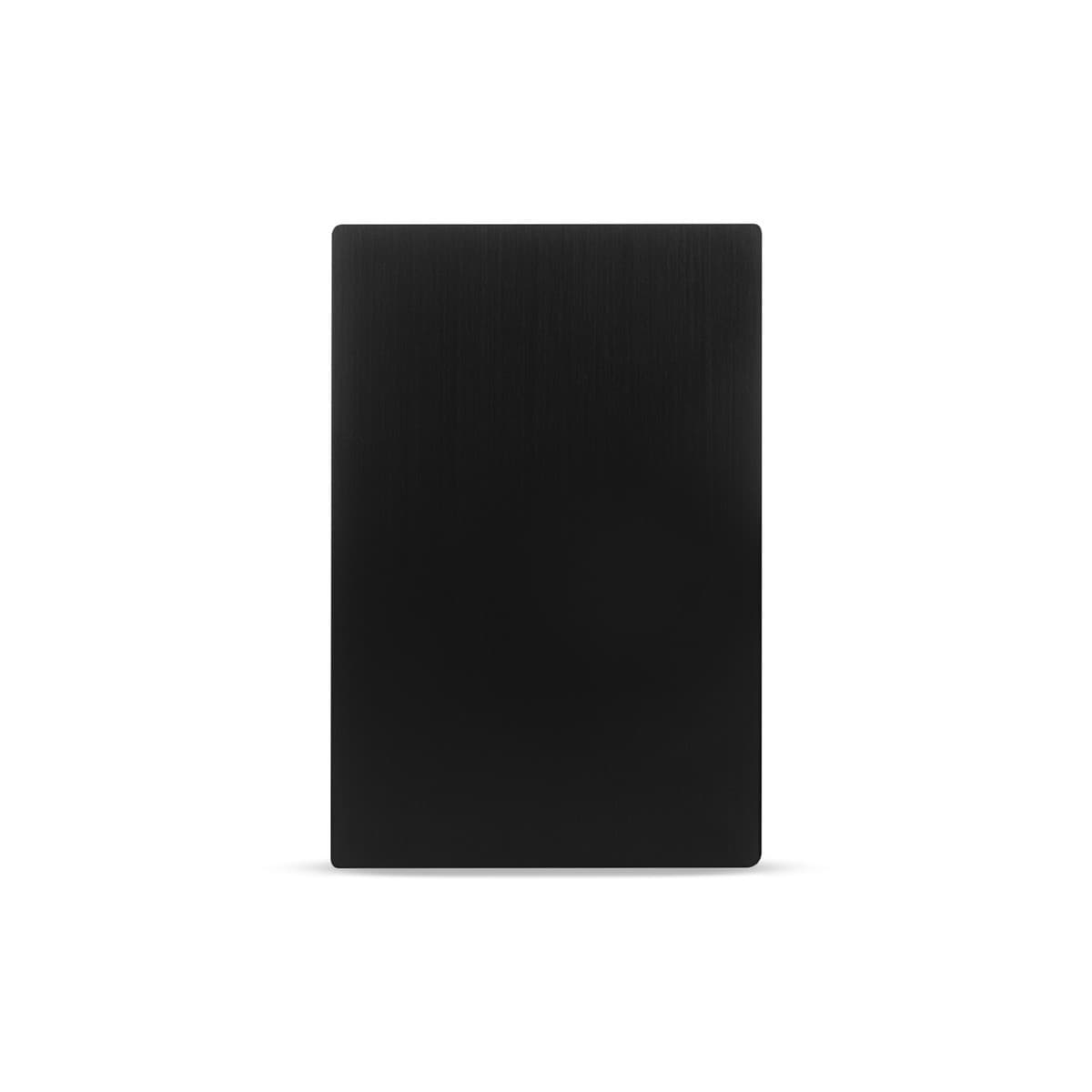 Vynco Urban Blank Plate Fascia Only in Black Aluminium-img-1