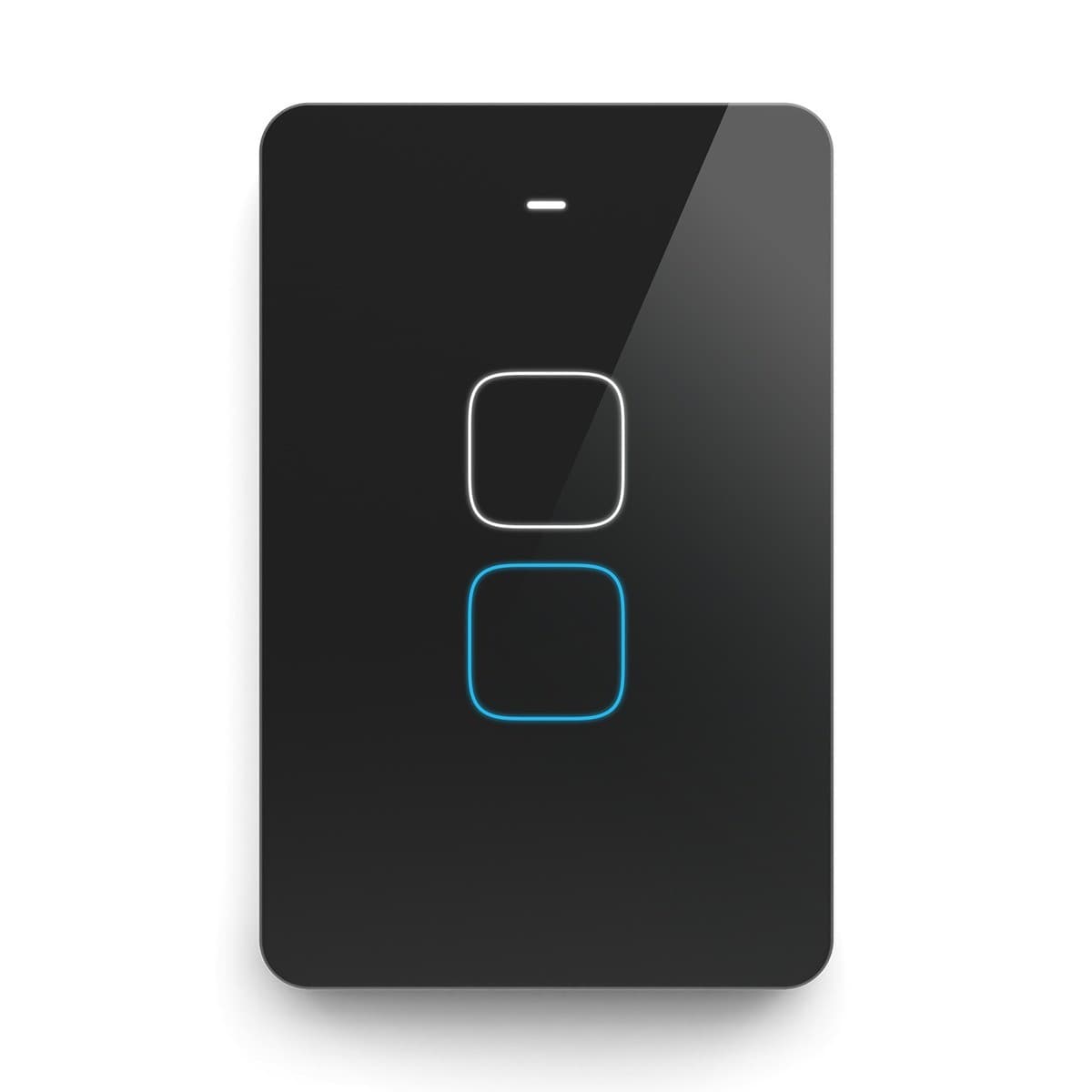 Senoa 2 Gang - 1 Switch + 1 Dimmer in Black-img-1