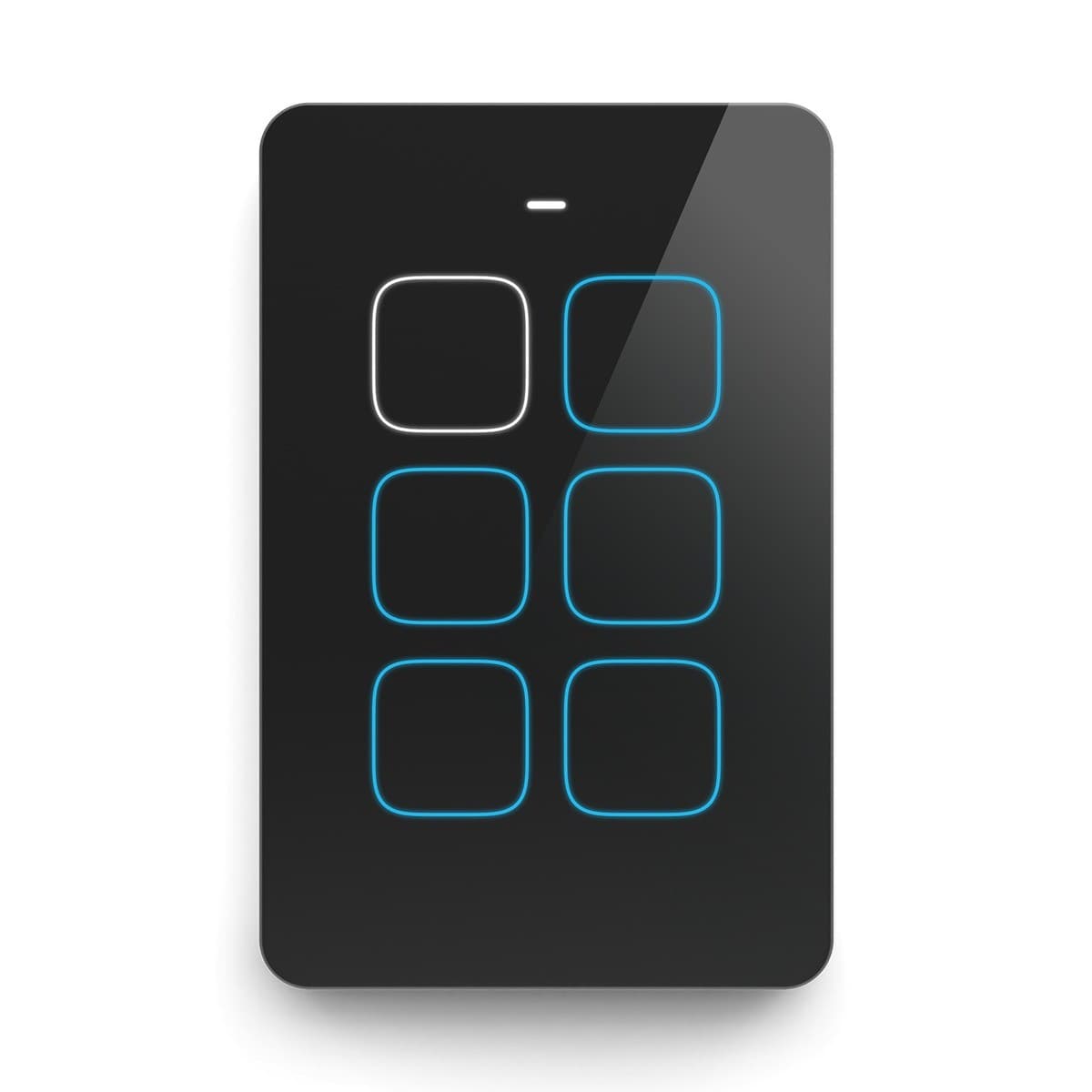 Senoa 6 Gang - 2 Switches + 2 Dimmers + 2 Behaviour Links in Black-img-2