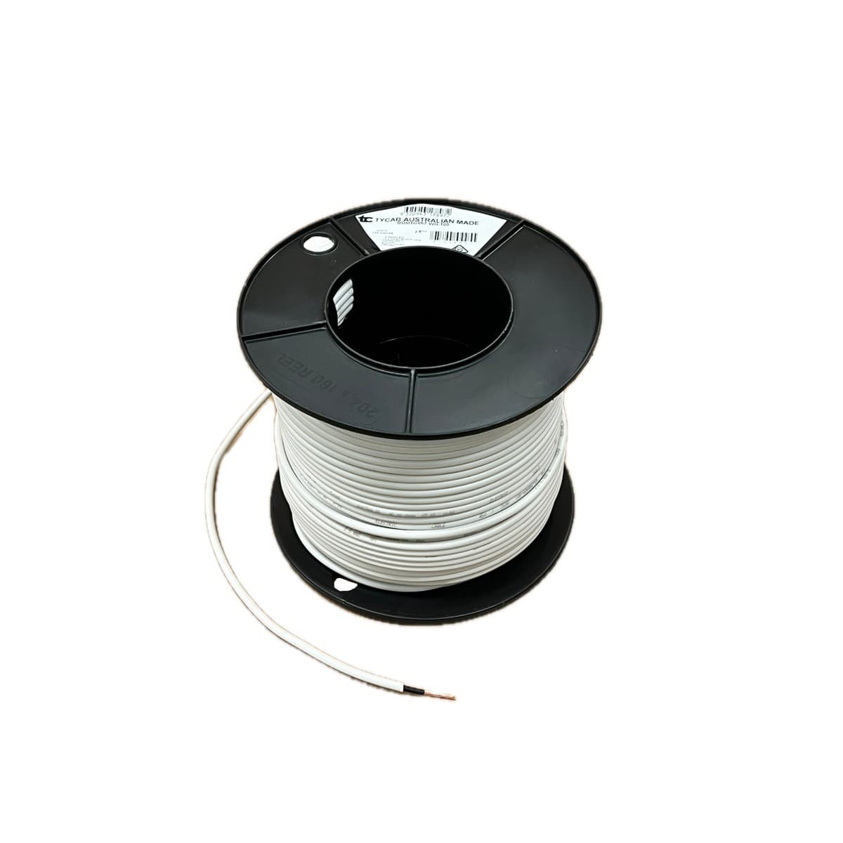 Cable 2.5mm Single Black/White Double Insulated 100m Drum-img-1