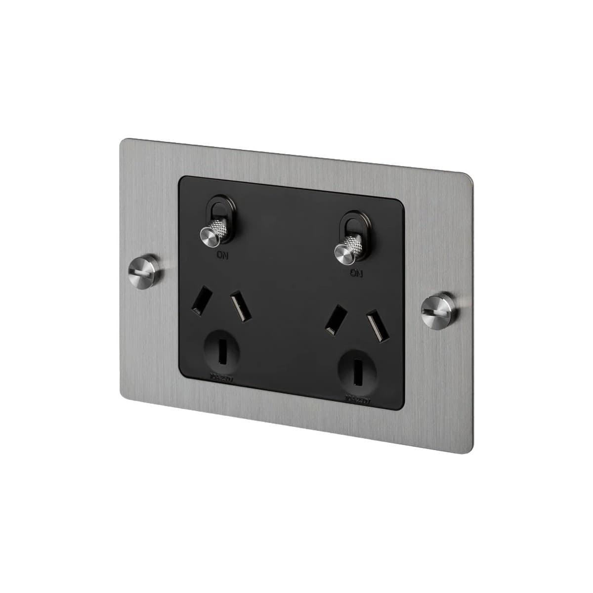 Buster + Punch Metal Double GPO in Steel-img-1