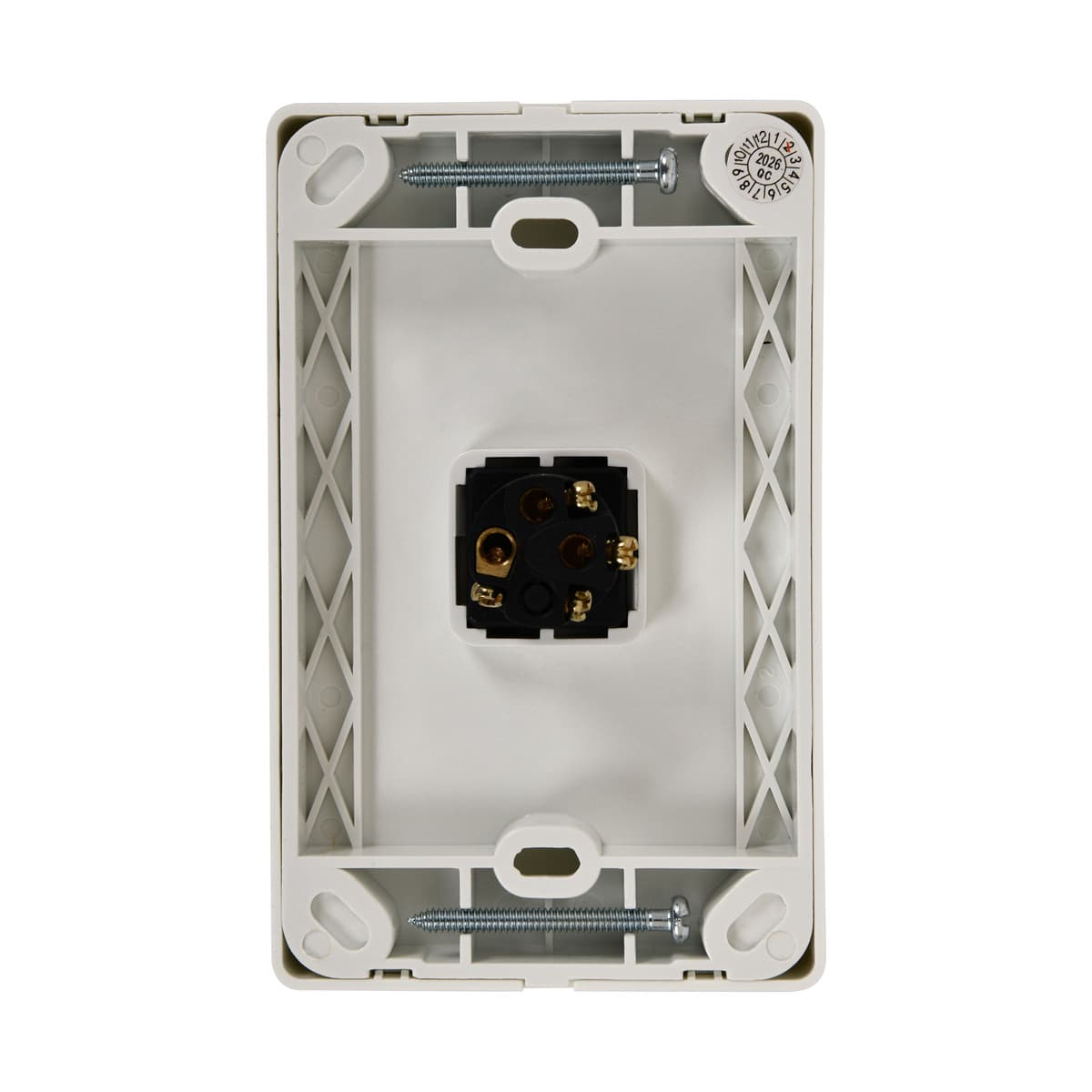 Lucci Power Gravity 1 Gang Switch in Gloss White-img-4