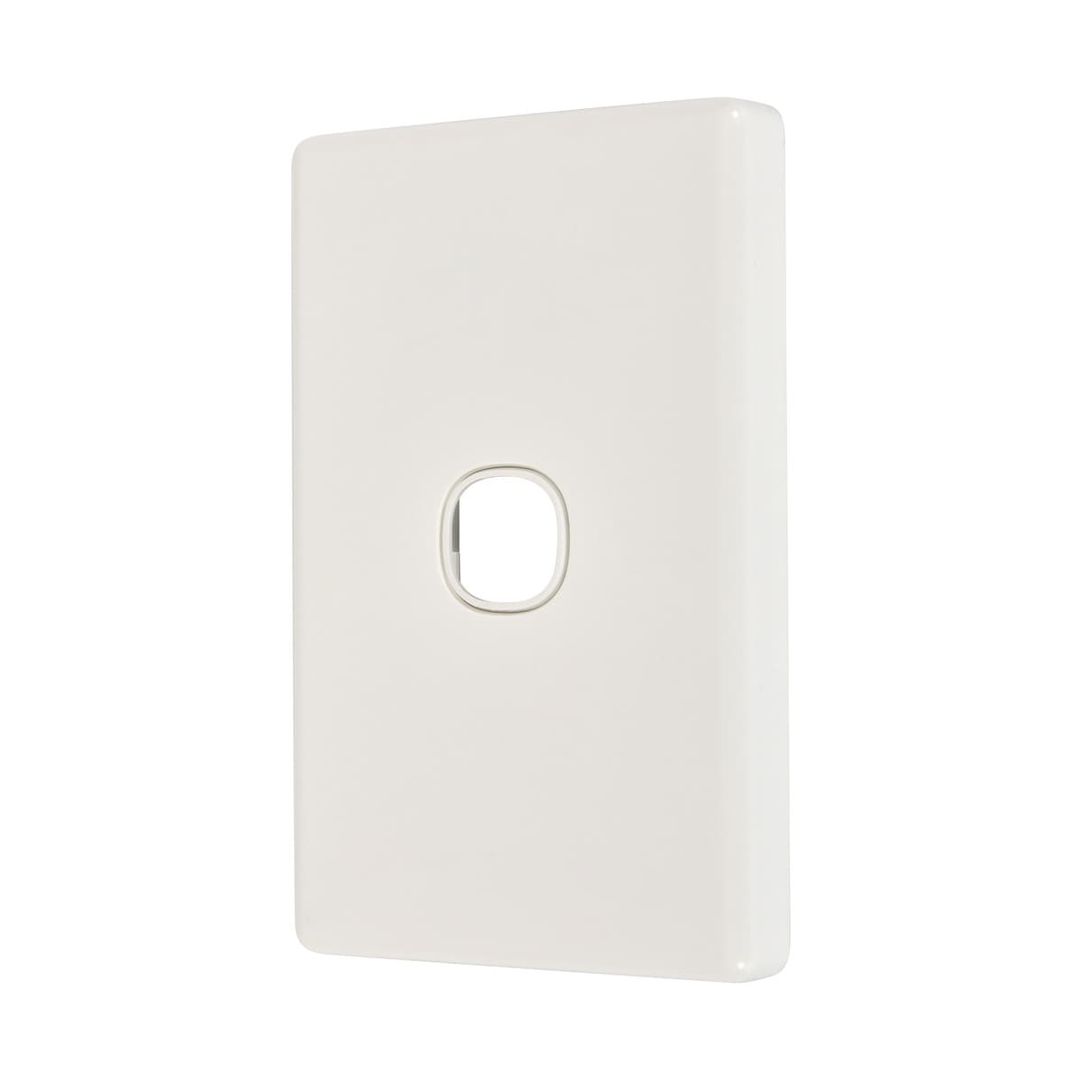 Lucci Power Gravity 1 Gang Plate Only in Gloss White-img-2