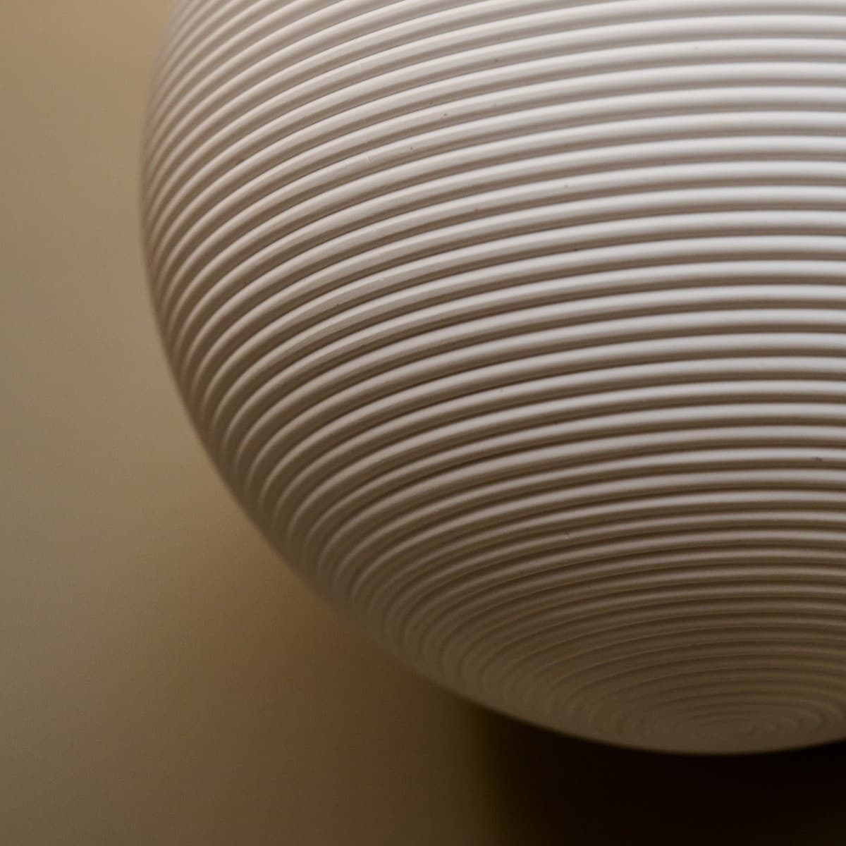 Ravine 1 Light Round Ribbed Wall Sconce in White Gypsum-img-3