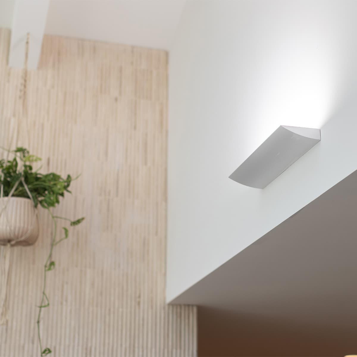 Mona II LED Colour-Shifting Wedge Wall Bracket in White-img-3