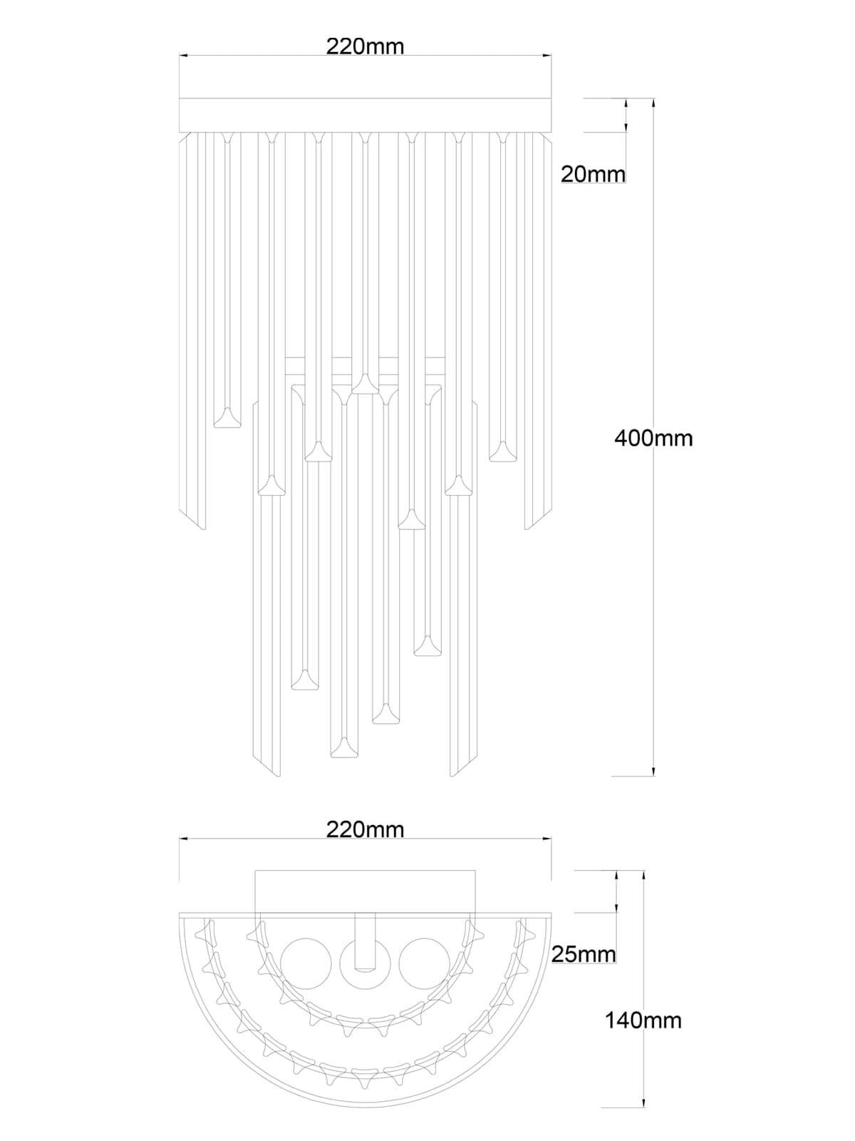 Monsoon 3 Light Wall Bracket in Bronze with Sepia Glass