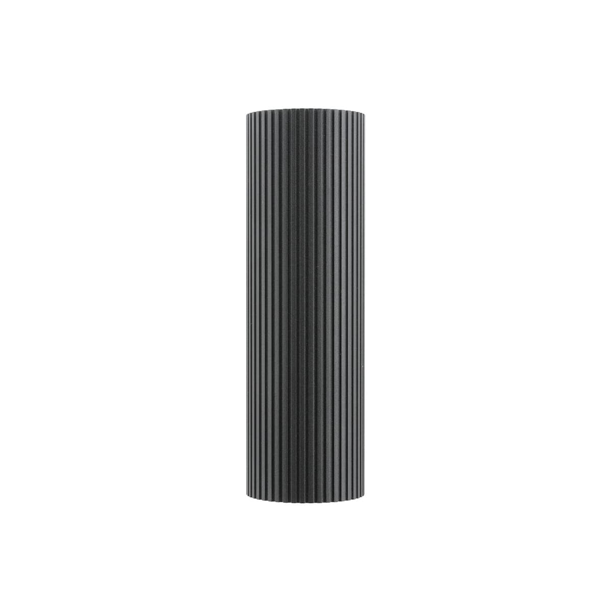 Jessy 2 Light Ribbed Up/Down Wall Light in Textured Black-img-2
