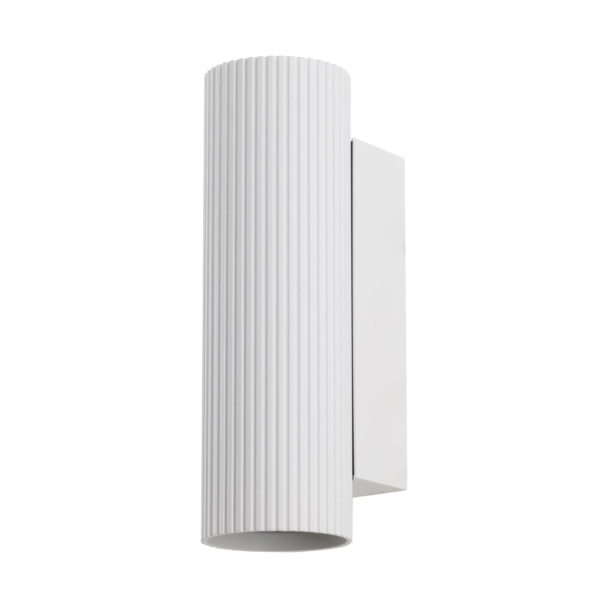 Jessy 2 Light Ribbed Up/Down Wall Light in Textured White-img-1