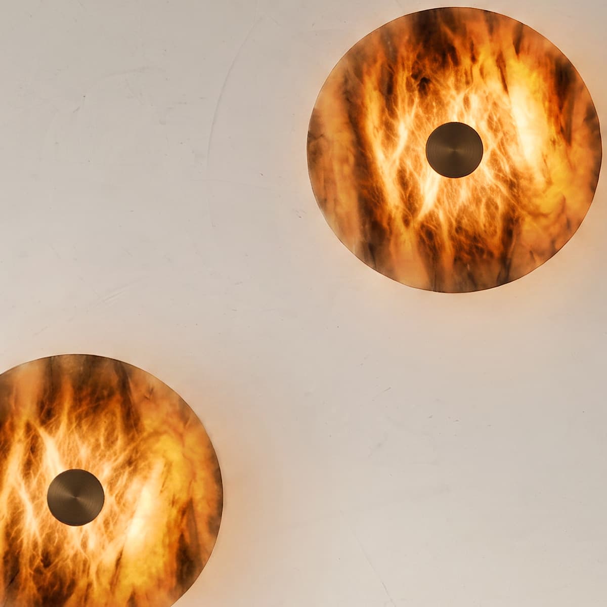 Made by Mayfair Osten LED Wall Bracket in Bronze with Hazel Alabaster-img-3
