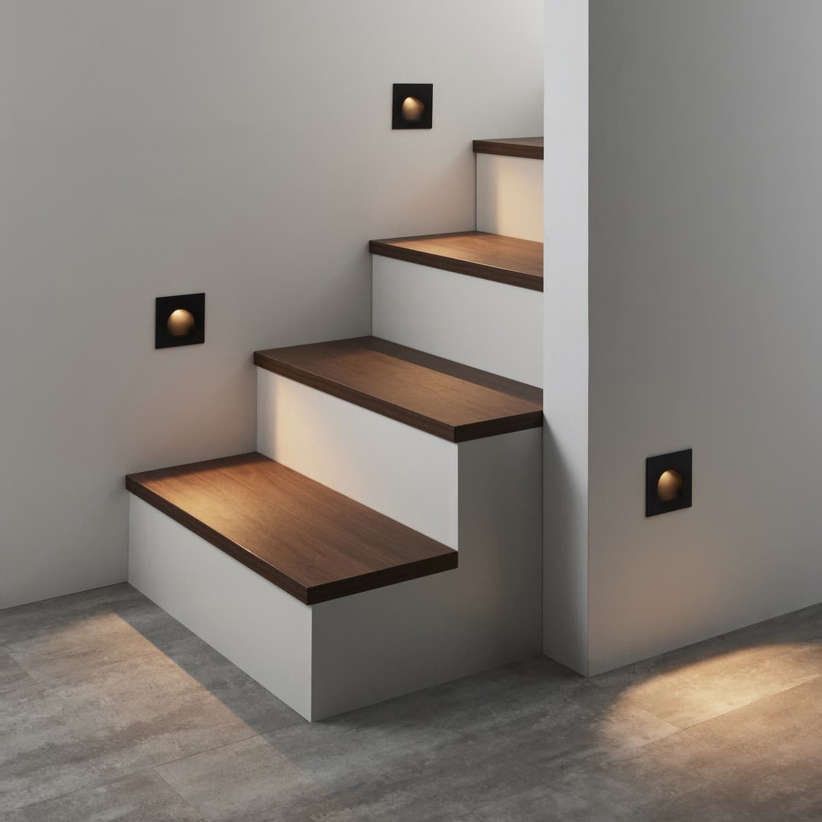 Gala LED Day Night Sleep Arch Step Light in Black