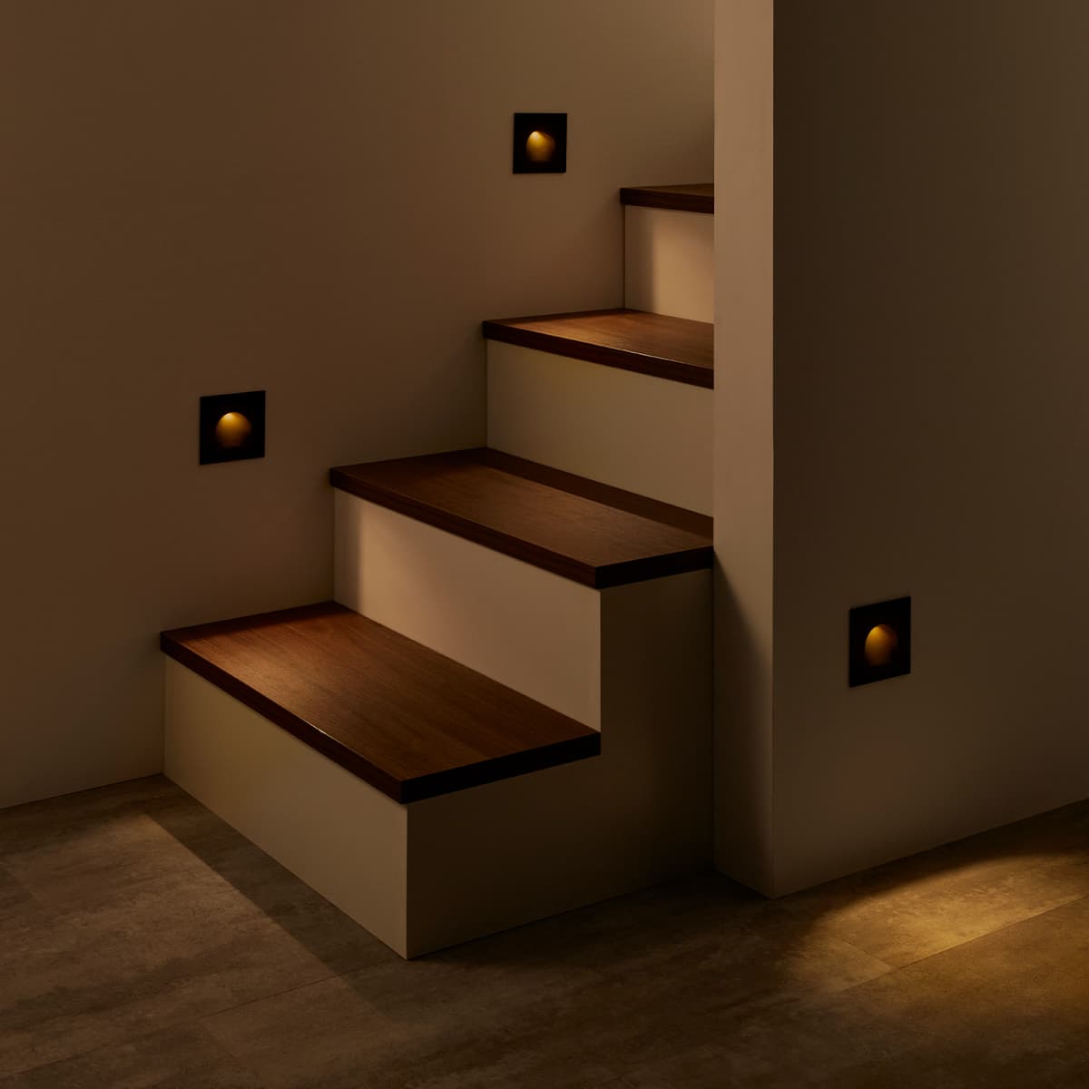 Gala LED Day Night Sleep Arch Step Light in Black