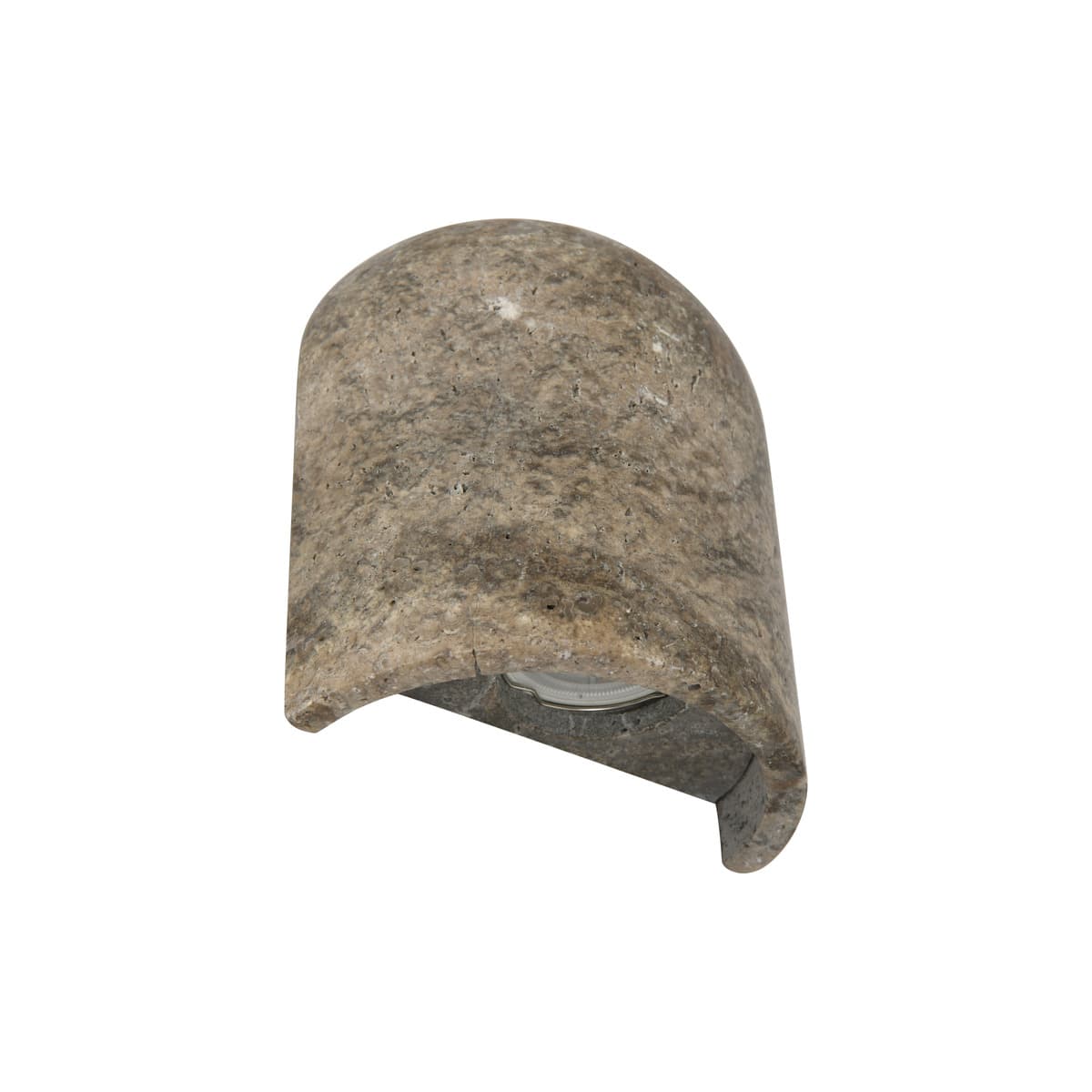 Made by Mayfair Rhodes Wall Sconce in Silver Travertine-img-1
