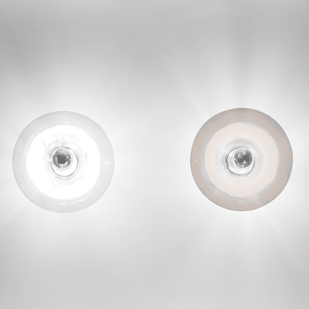 Rosetta Wall Light - 200mm in Clear Glass & Gold