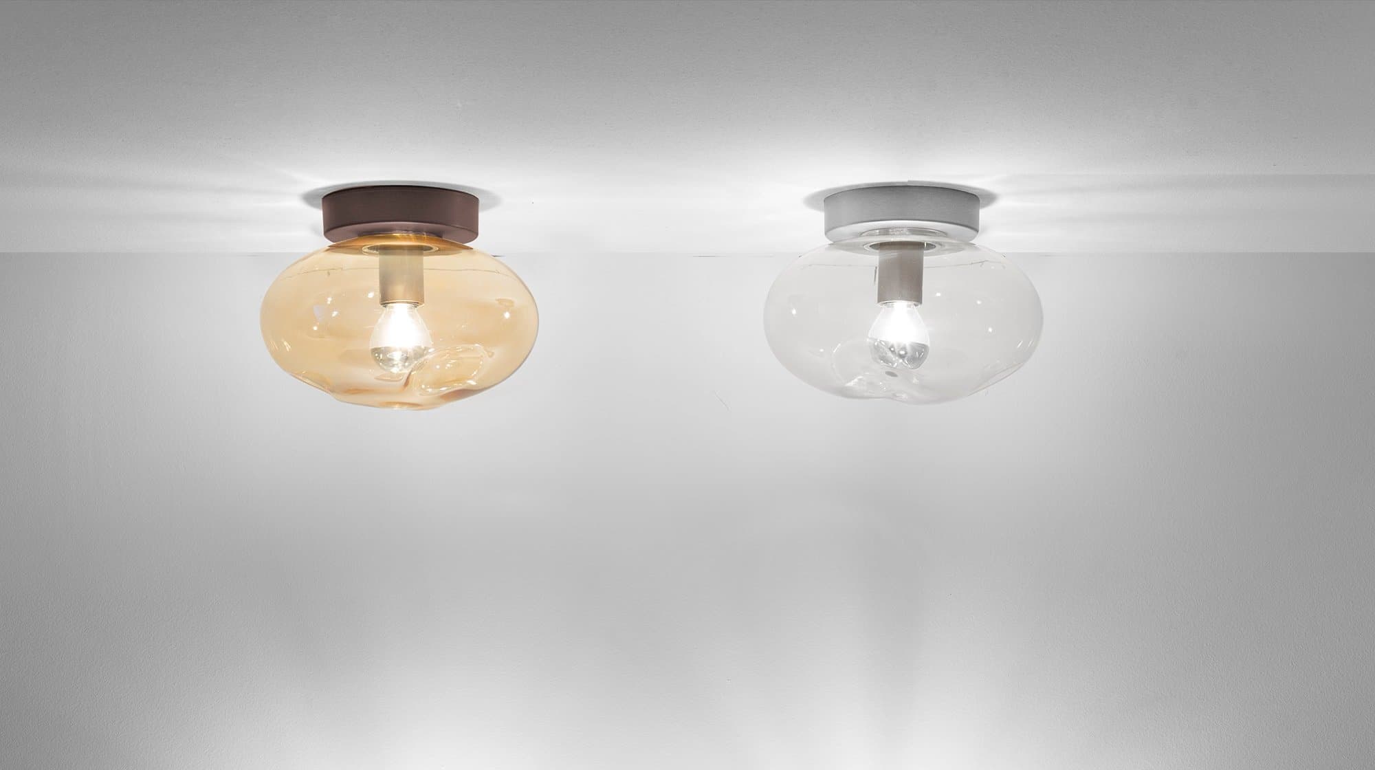 Rosetta Wall Light - 200mm in Clear Glass & Gold