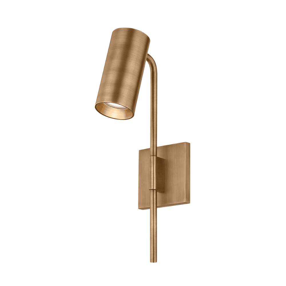 Sage 1 Light Wall Light in Patina Brass