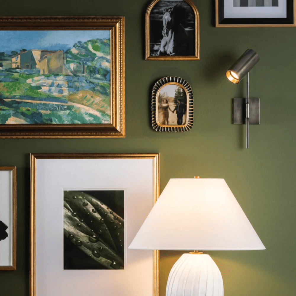 Sage 1 Light Wall Light in Patina Brass