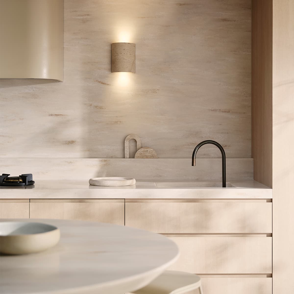 Traviato 2 Light Up/Down Wall Sconce in Travertine