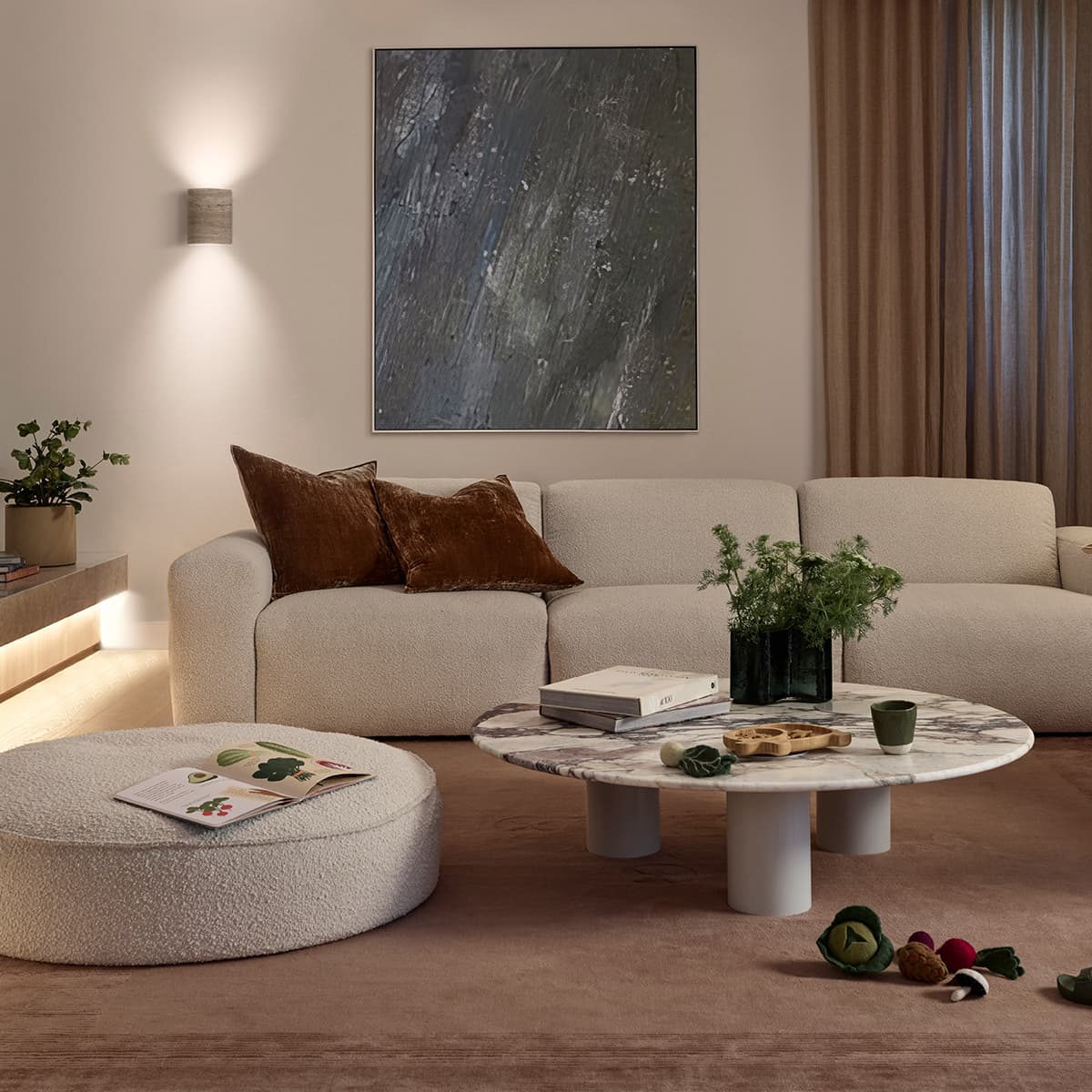Traviato 2 Light Up/Down Wall Sconce in Travertine