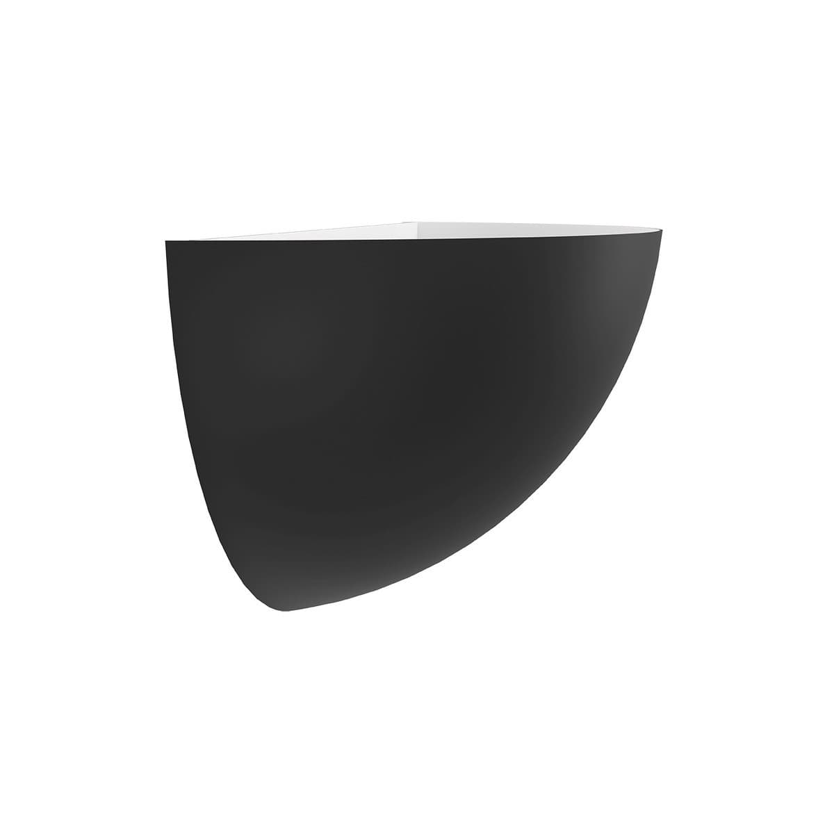 Fino 1 Light Uplighting Wall Sconce in Black