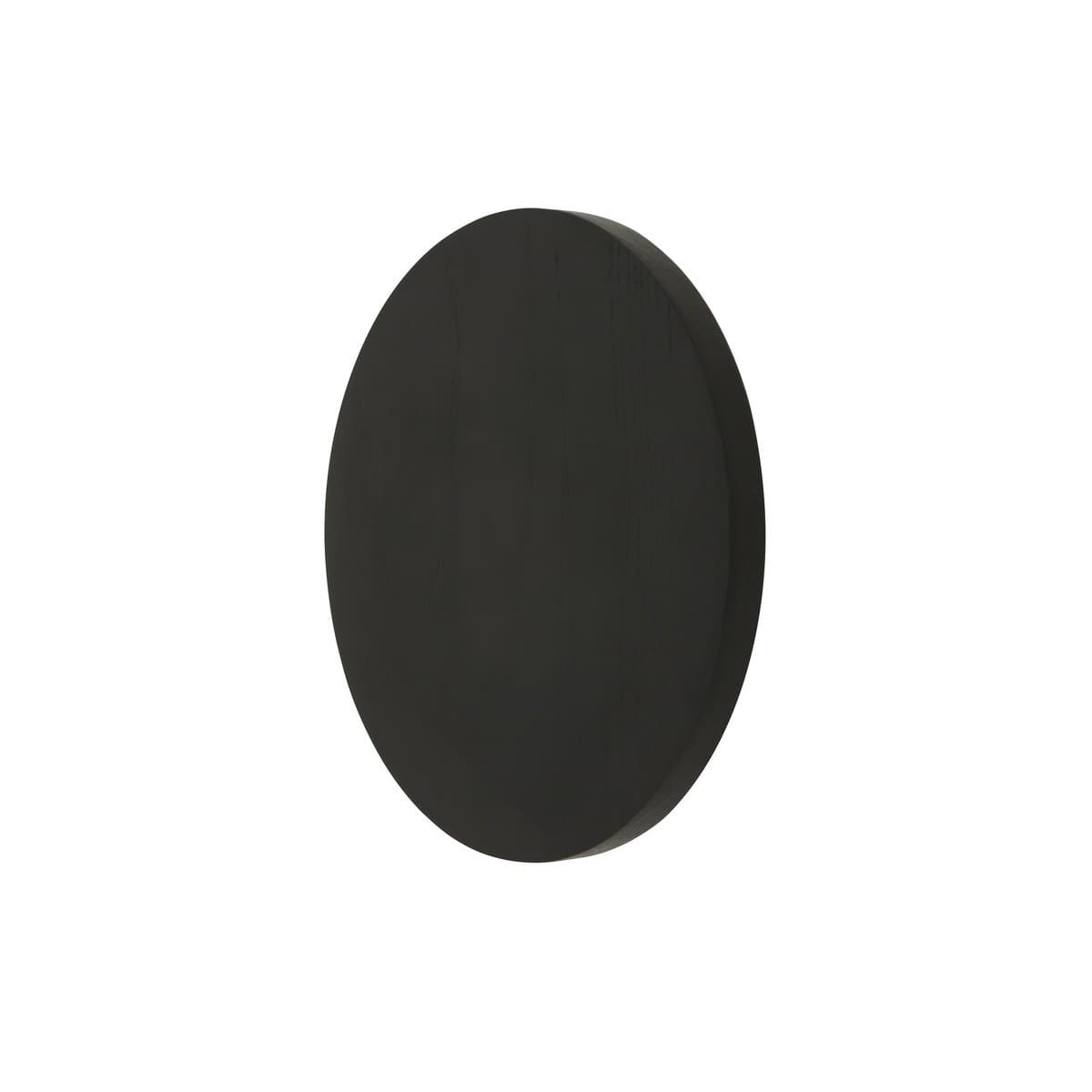Disk 250mm LED Colour-Shifting Backlit Wall Light in Black Wood-img-1