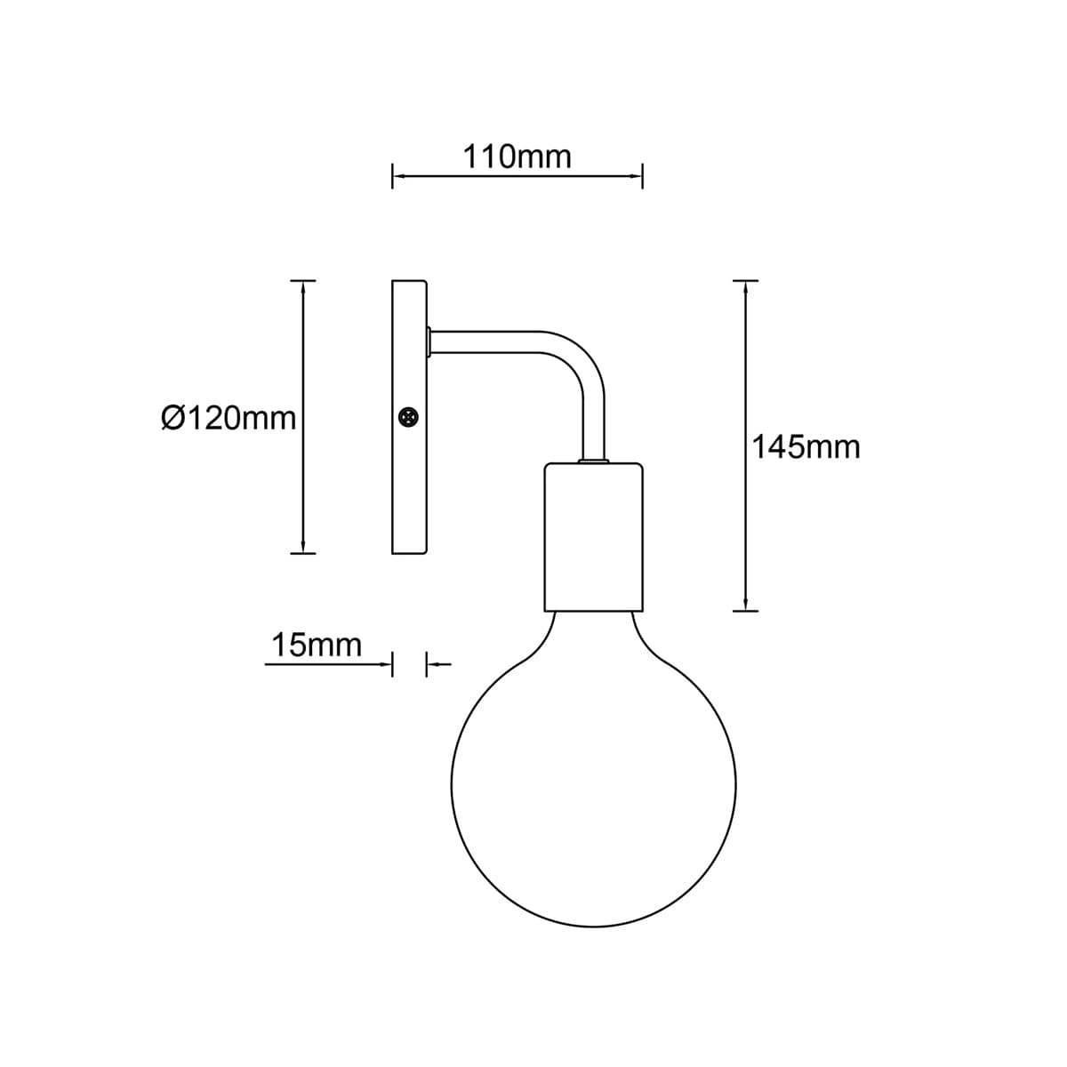 Lanie 1 Light Wall Bracket in White