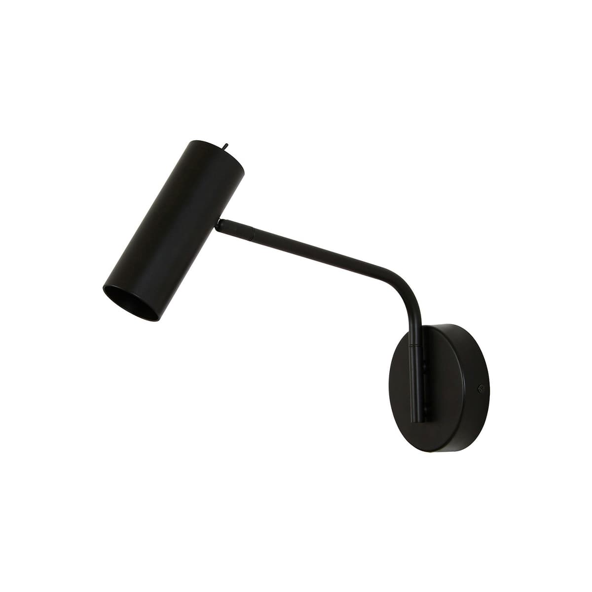 Nevada 1 Light Swing Arm Wall Bracket in Black