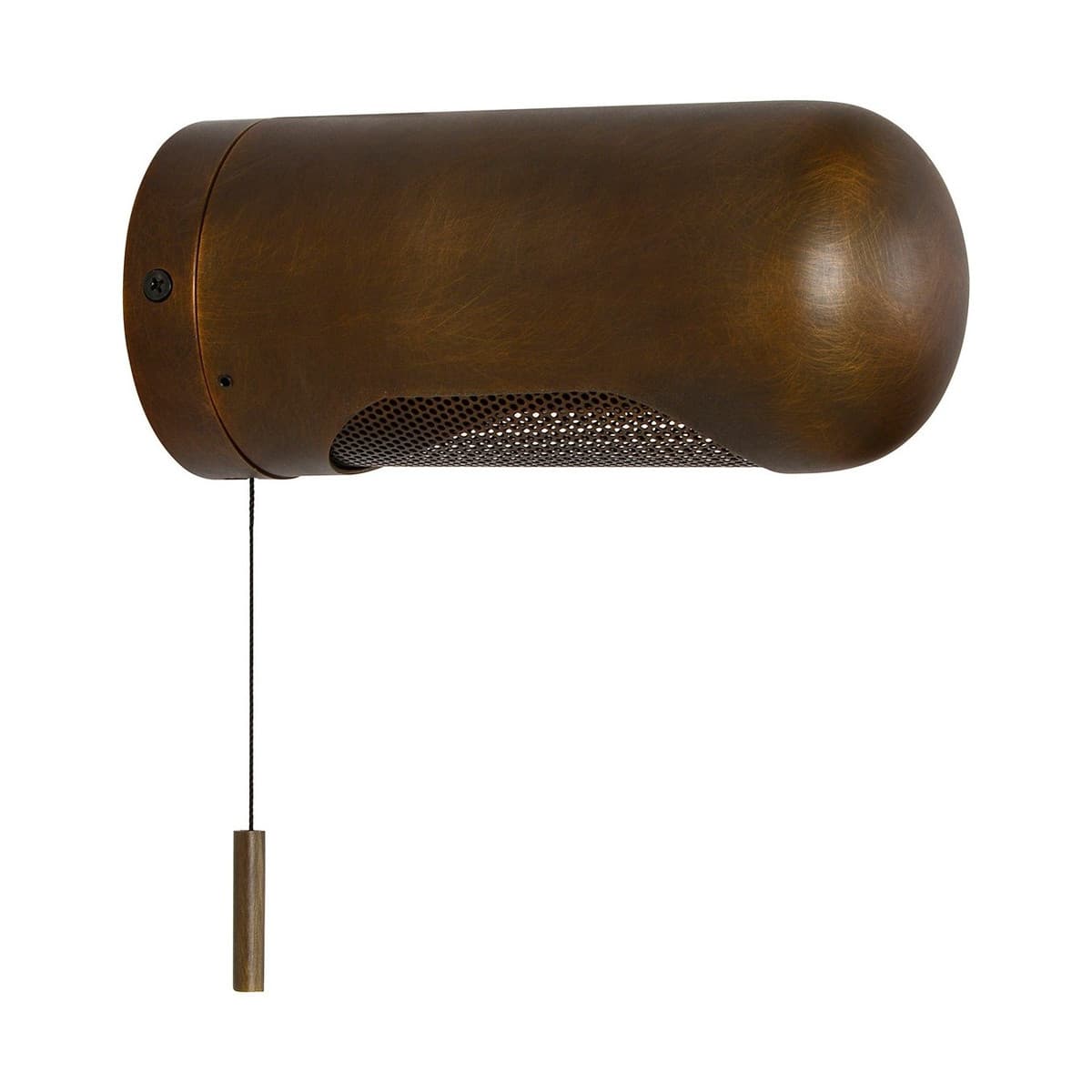 Dolce 1 Light Wall Bracket in Bronze with Rotatable Shade and Pull Cord Switch