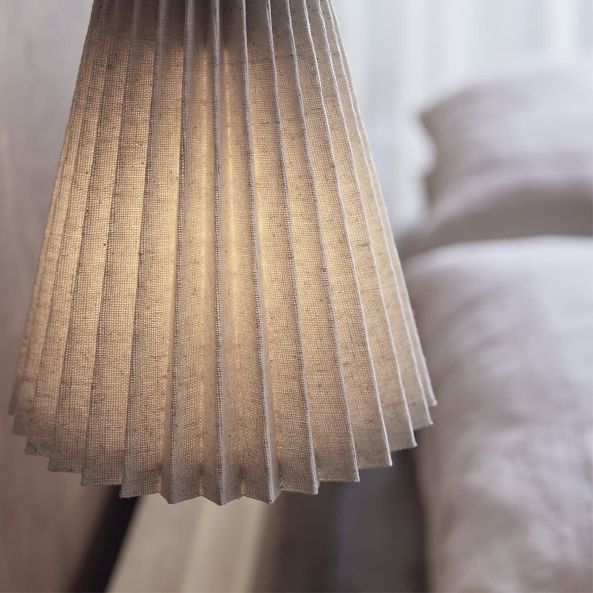 Amore 2 Light Pleated Wall Bracket in Bronze with Natural Linen-img-5