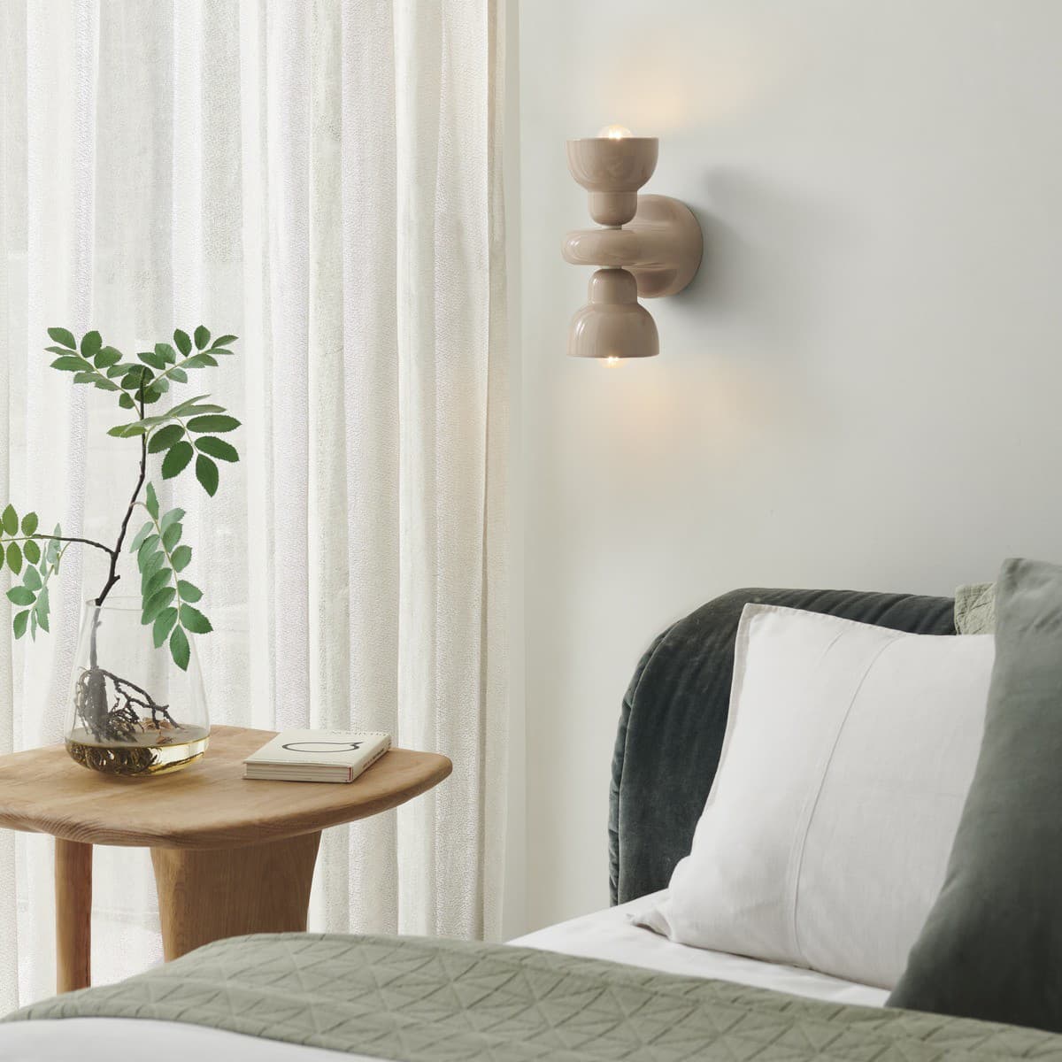 Berimbau 2 light Wall Light in Sand Grey-img-4