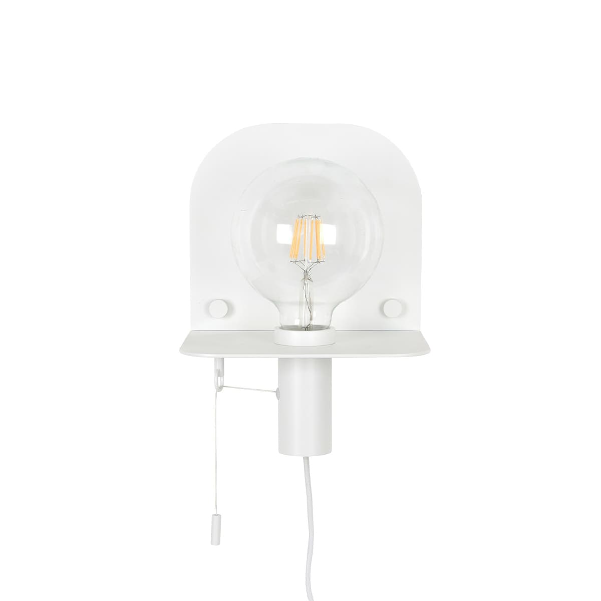 Tiro 1 Light DIY Wall Sconce with Pull Cord in Textured White-img-1