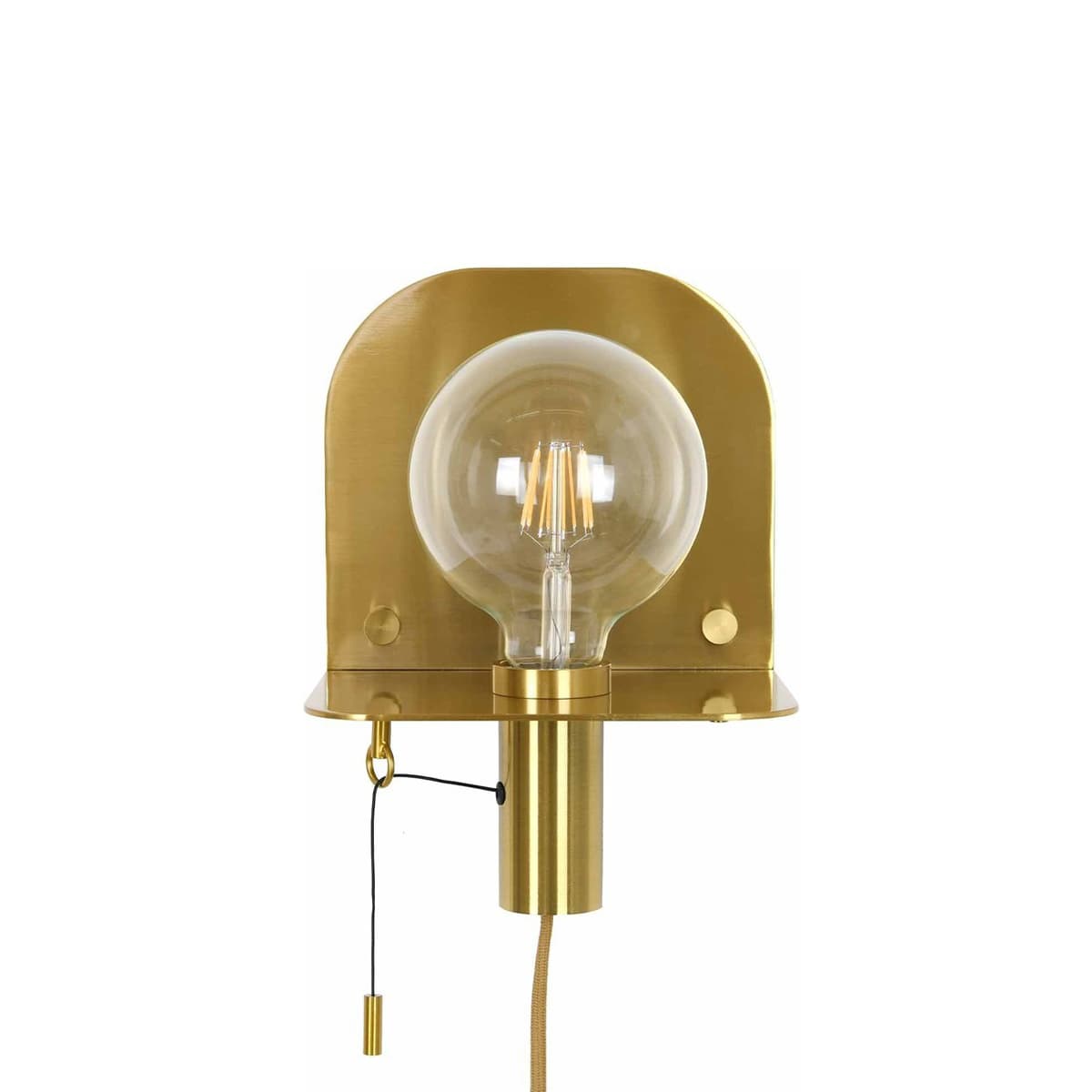 Tiro 1 Light DIY Wall Sconce with Pull Cord in Aged Brass