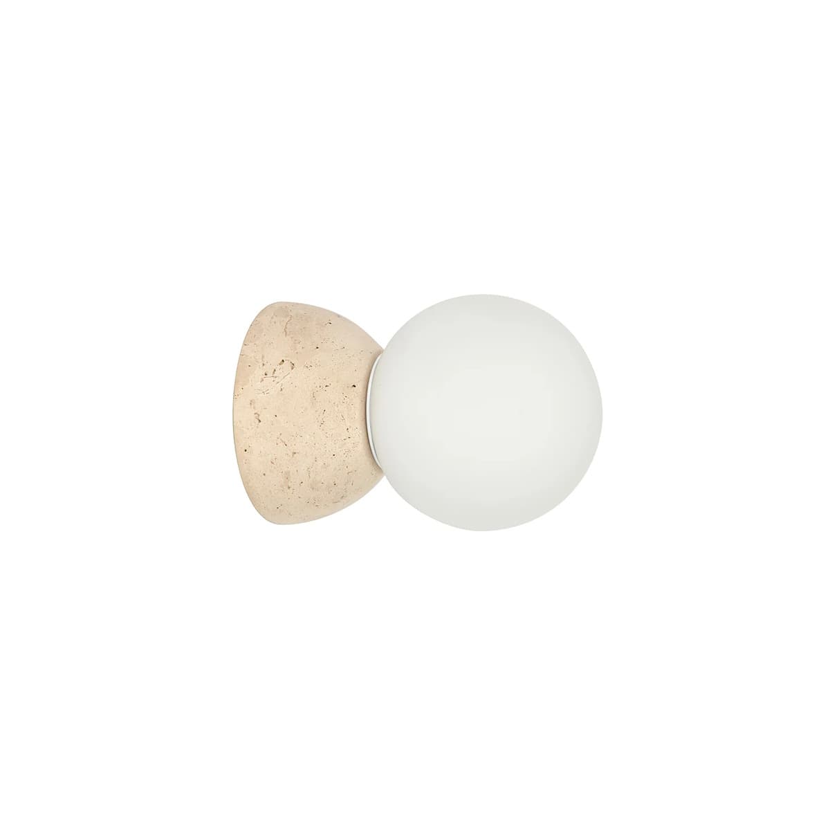 Monterey 1 Light Wall Bracket in Travertine with Opal Glass-img-1