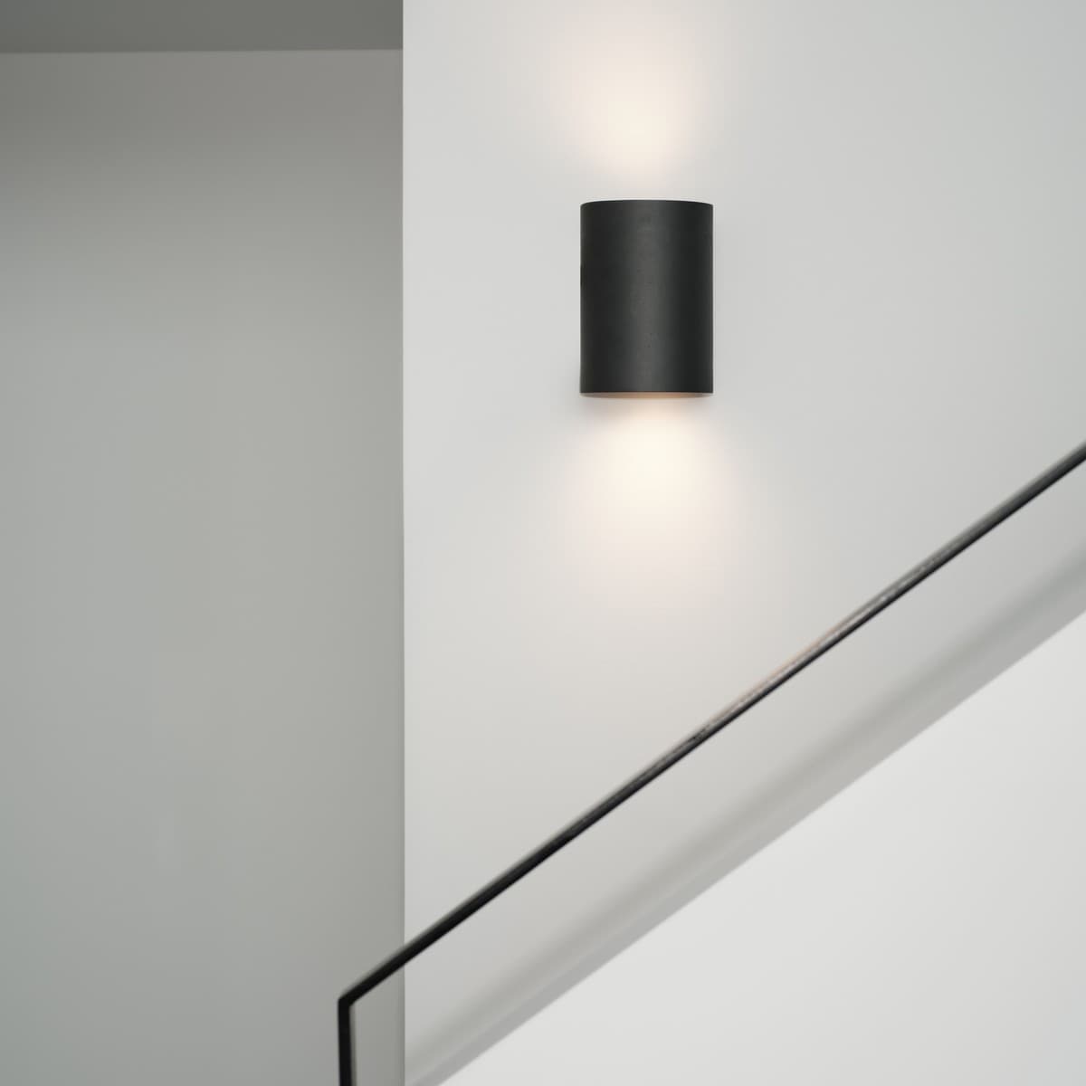 Fjord Up/Down Wall Sconce in Black Concrete-img-2
