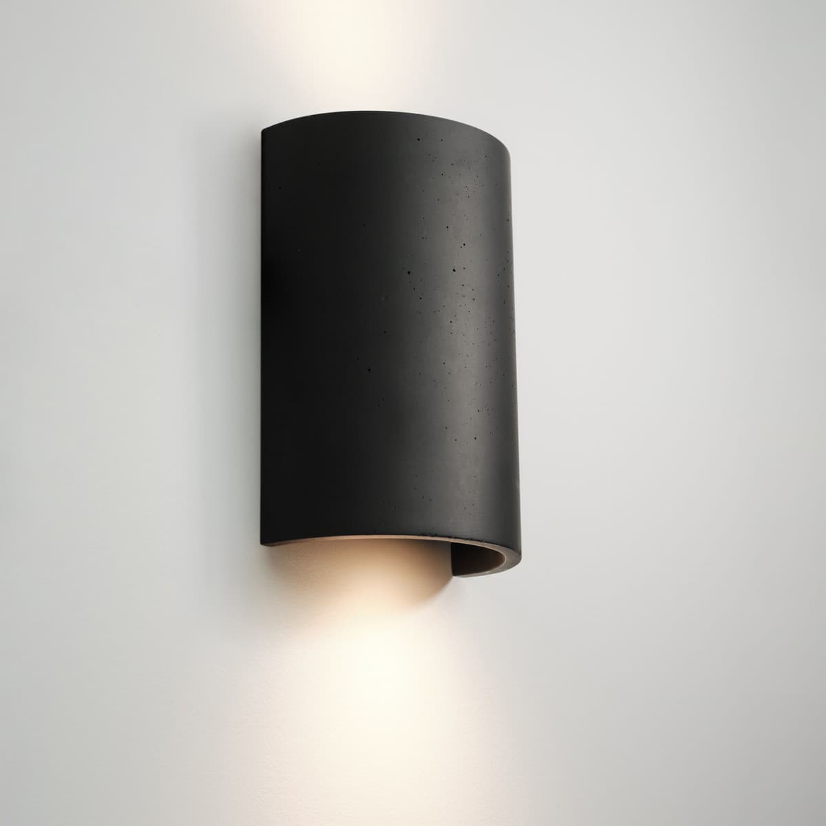 Fjord Up/Down Wall Sconce in Black Concrete-img-3